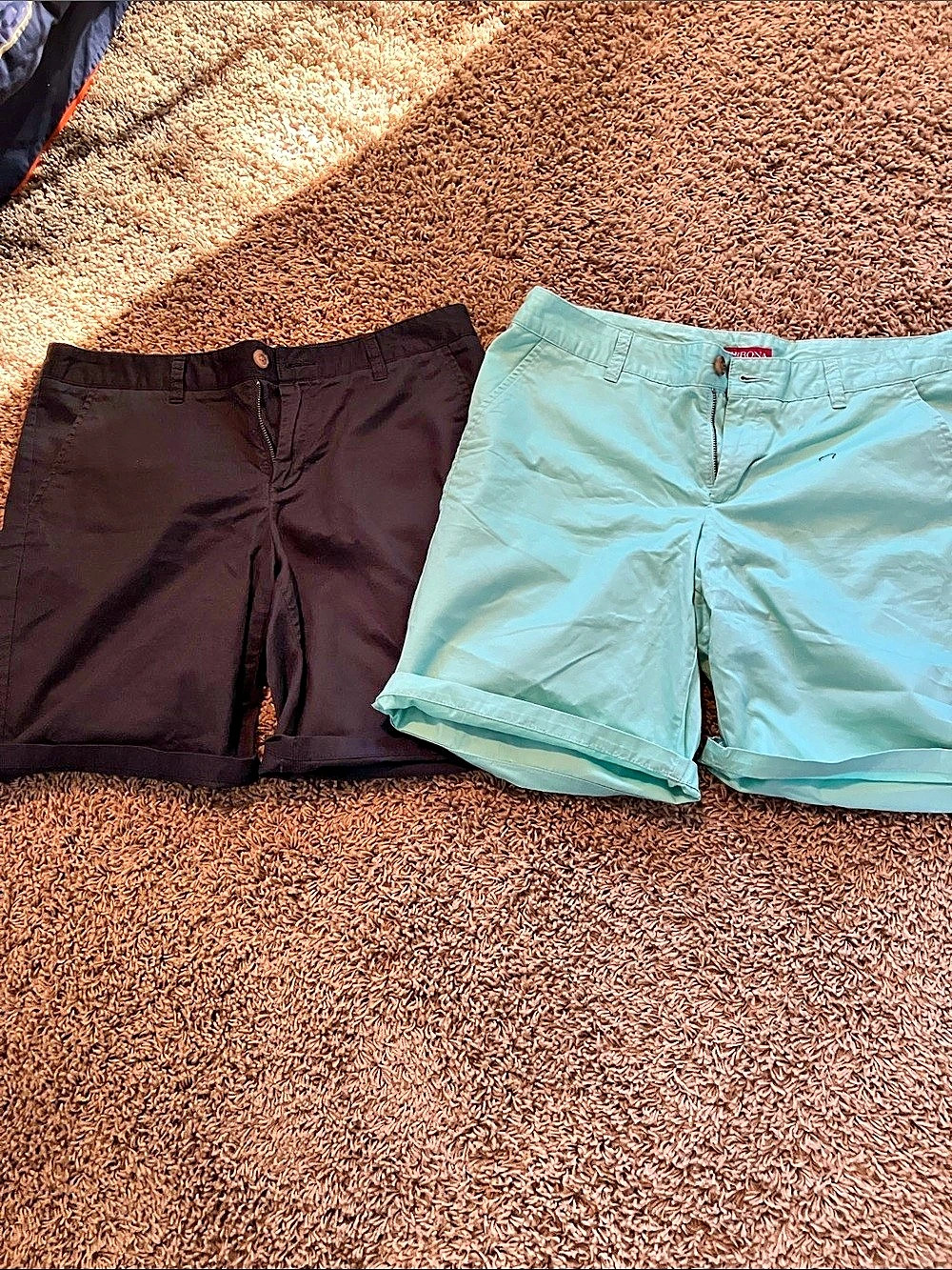 Merina Cotton Bermuda Shorts Set in Black & Green